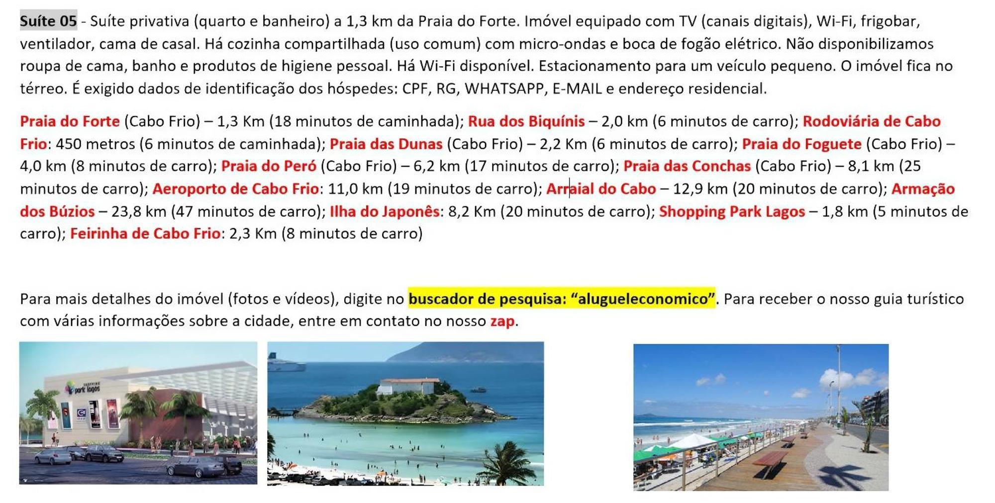 Cabo Frio - Suites - Jardim Flamboyant - Aluguel Economico Exterior photo